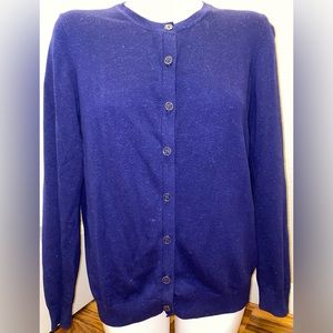 Nicole Miller Original Blue Sparkle Sweater